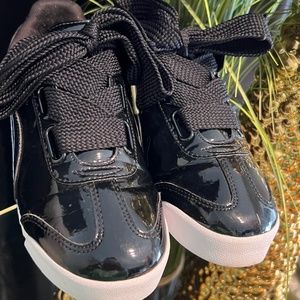 Black Puma Roma Heart Patents Size 8